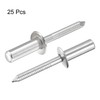 sourcing map Pack of 25 Blind Rivets Decorative Rivets 304