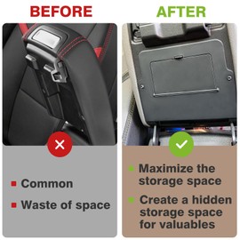 Muslogy for 2023-2025 2026 Colorado & Canyon Center Console Hidden Storage Insert Secret Compartment Center Console Organizer Compatible with Chevy Colorado/GMC Canyon 2026 2025 2024 2023