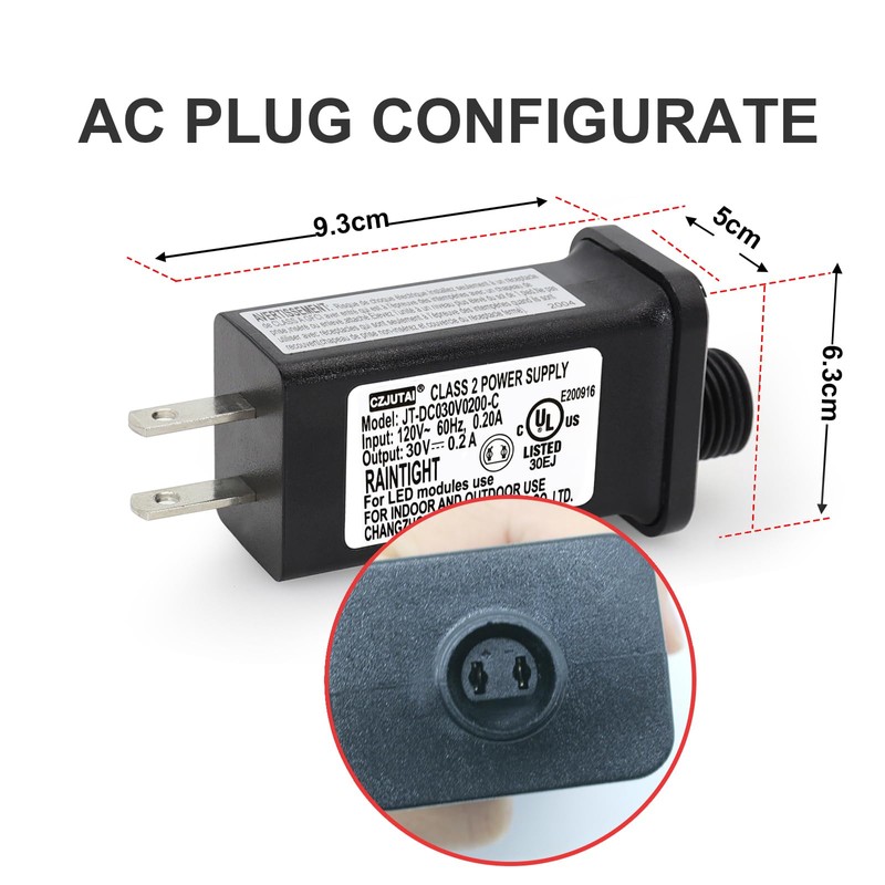30V 0.2A 6W LED Power Supply CZJUTAI JT-DC300V0200-C Class 2