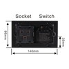Wifi Smart Wall Outlet 2 in 1 Convenient Voice APP
