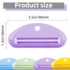 4Pcs Toothpaste Squeezer,Plastic Toothpaste Tube Squeezer Toothpaste Dispenser Hanging Toothpaste