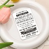 To My Boyfriend Wallet Card Engraved Gifts for Bf Valentines