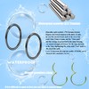 Lantine 18 gauge Small Nose Rings Hoops Grade 23 Titanium