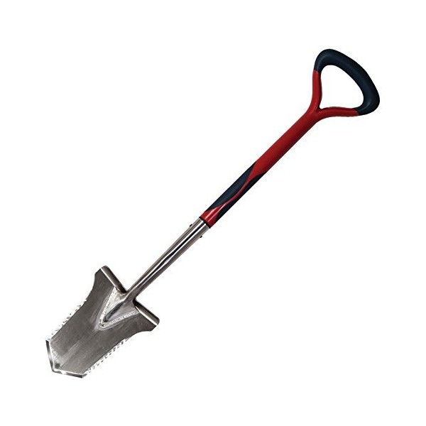 Evolution Pro Cut Stainless SE Spade, Plastic Shaft, Soft Handle With Teeth