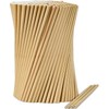 250 Paper Straws Cardboard Brown Kraft in Box Recycle Biodegradable