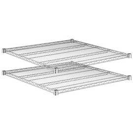 Chrome Wire Shelf Unit 36"x36", NSF Steel Wire Shelving for Home Or Commercial Use (2 Pack)