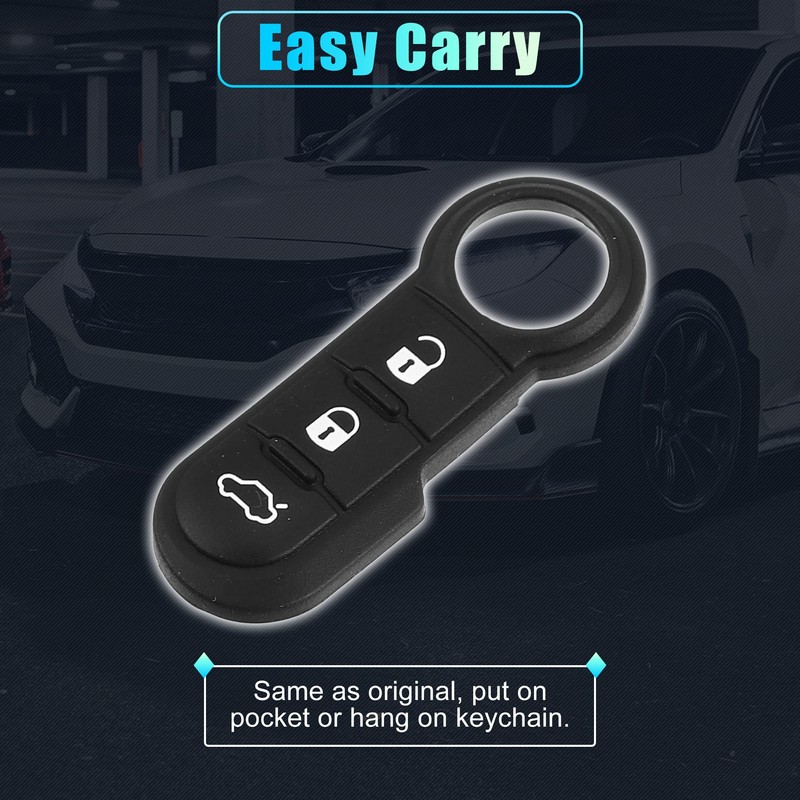 X AUTOHAUX Car Key Case for Fiat 3 Buttons Remote