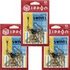 IPPON #2/0 Double Intersnap Swivels (Single Piece), Set of 4,