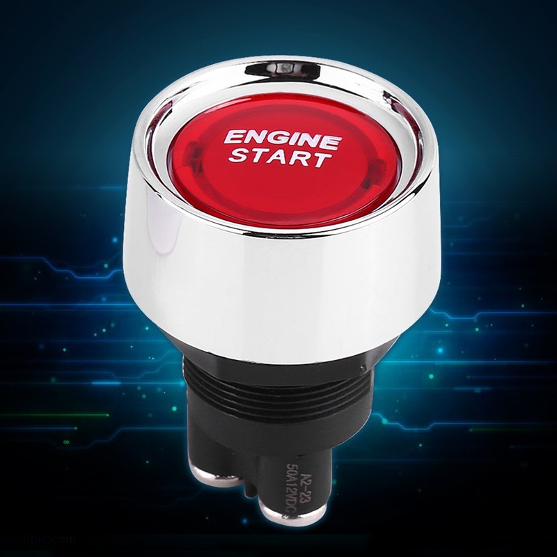 12V 24V 50A Car Engine Start Button Waterproof Vehicle Start