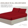 Sapphire Collection Luxury Percale Non Iron Red Fitted Sheet Size
