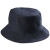 BYOS Fashion Packable Reversible Black Printed Fisherman Bucket Sun Hat,