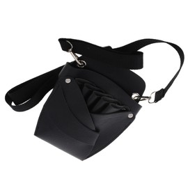 Healvian Hair Stylist Scissor Holder Pouch Faux Barber Tool Organizer Multiple Compartments for Easy Access Lightweight and Portable Hairdressing Waist Bag for Professionals