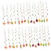 Parliky 30pcs Thanksgiving Hanging Swirl Decorations Spiral Pendant Decor for