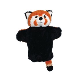 EcoBuddiez Hand Puppet - Red Panda from Deluxebase. Red Panda Plush Hand Puppets for Kids Made from Recycled Plastic Bottles. Eco-Friendly Animal Toy Puppet for Pretend Play and Kids Gifts.