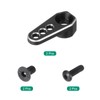 QUARKZMAN Aluminium Alloy 1/18 25t Steering Servo Arm Horn Black
