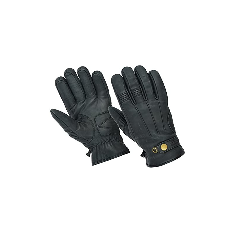 Texpeed Men's Leather Motorcycle Gloves - Biker Winter Warm Gloves