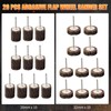 Mixiflor 20 Pcs Flap Wheel Sander Set, 1/8" Shank 80