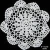 Creative Linens 6PCS 8" Round Crochet Lace Doily White 100%