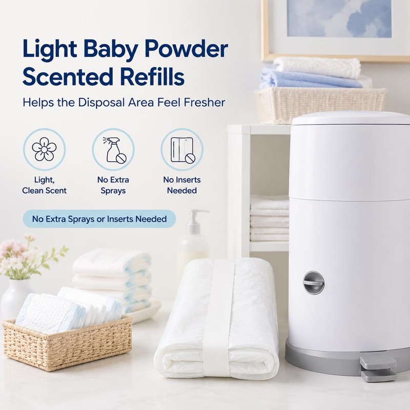 OFTY 6-Pack Diaper Pail Refill Bags for JANIBELL AKORD 330,
