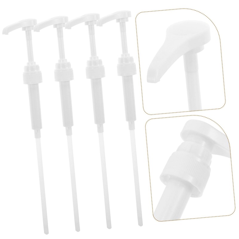 Beavorty 1set Essential Syrup Bottle Pumps Tube Pumps for Home