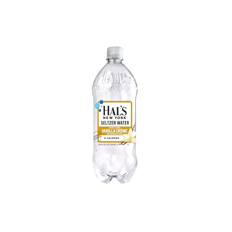 Hal's New York Seltzer Carbonated Flavored Sparkling Water, Zero Sugar,
