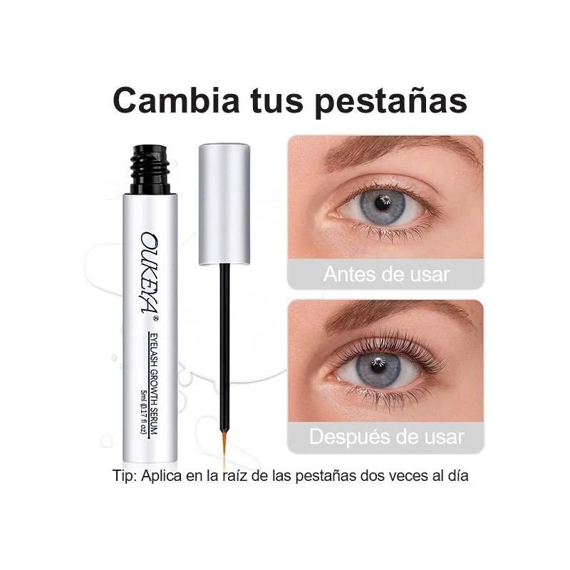 Oukeya Eyelash Growth Care, Ayuda Al Crecimiento De Las Pest