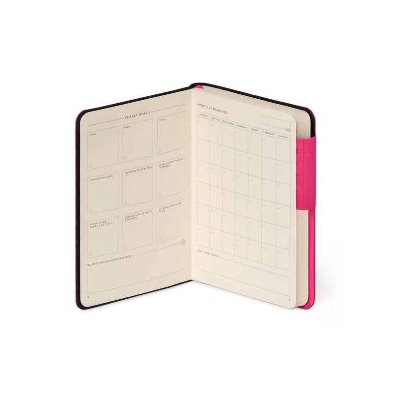 Legami - My Notebook, 6 mm Lined Notebook, Raspberry, Small,