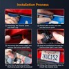 FXETRNL Waterproof LED License Plate Frame - Easy to Install