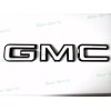 Auto GMC Rear Tailgate Gloss Black White GMC Emblem GMC
