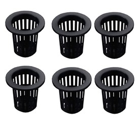 UUYYEO 30 Pcs Plastic Garden Slotted Mesh Net Cups Net Pots Bucket Basket for Hydroponics