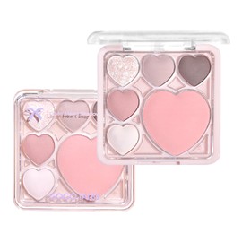 GOGO TALES Lavin Heart Shadow (01 Pastel Smoke) Makeup Glitter Shimmer Matte Pearl GOGO TALES