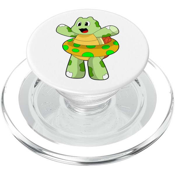 Turtle Swimming Inflatable float Summer PopSockets PopGrip for MagSafe