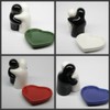 Salt and Pepper Shaker Set Friends (Blue/Red) with Black Heart