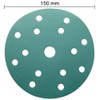 Sanding Discs Pads 10Pcs 150mm, 15 Hole Sandpaper, Hook and