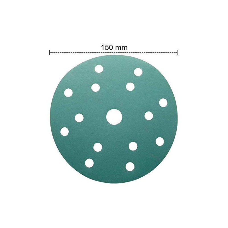 Sanding Discs Pads 10Pcs 150mm, 15 Hole Sandpaper, Hook and