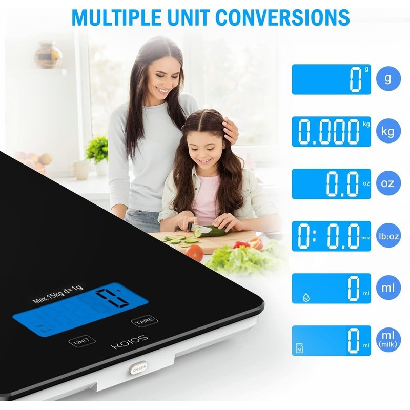 Kitchen KOIOS Digital Kitchen Scale Food Ounces and Gram for