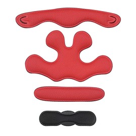 OGK KABUTO Repair Parts Inner Pad Set - 12 Red, 0.3 inches (7 mm)