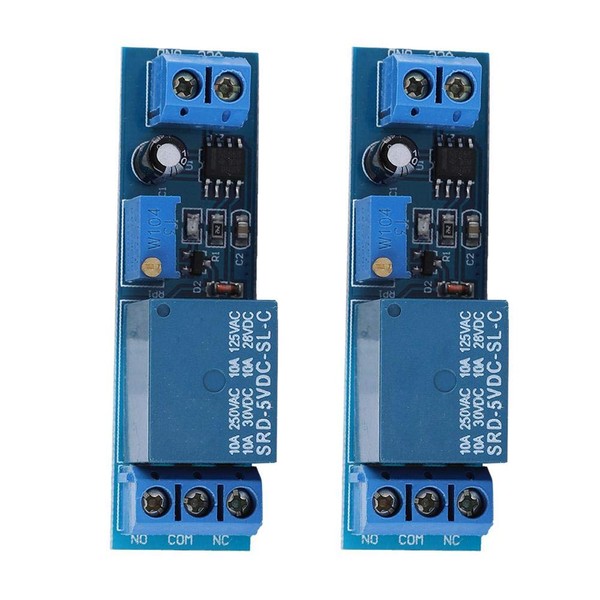 Diyeeni NE555 Relay Module, 12 V Time Relay Waste Delayed,