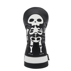 Skull Golf Club Head Covers - 1pc or Set Golf Headcovers - Driver Headcover Fairway 3 Wood Headcover Head Cover Hybrid Headcover (Driver)
