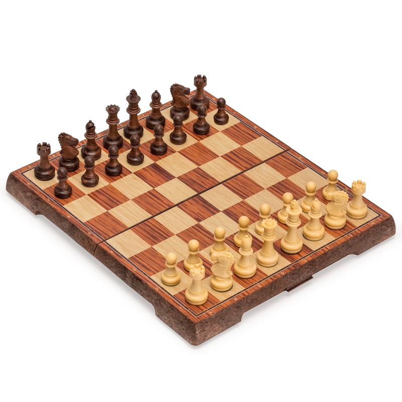 Yellow Mountain Imports Magnetic Portable Chess Set (27 Centimeters) -