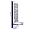 Aeveco Crystal Crush Diamond Mirrored Candle Sconces, Silver Wall Candle