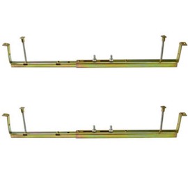 Undermount Sink Bracket Kit - Front Mount | Heavy Duty Adjustable Sink Support for Stainless Steel, Cast & Ceramic Sinks | 14" to 26" Adjustable Range | Includes Mounting Hardware (2 Brackets)