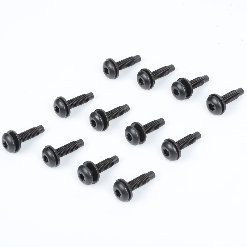 Jimen for Jeep Screws, 12PCS Windshield Frame Bolts & Hinge