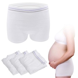 Mesh Postpartum Underwear 3 Pack High Waist Reusable Post Bay C-Section Recovery Maternity Panties for Women Washable Mesh Panties (XX-L)