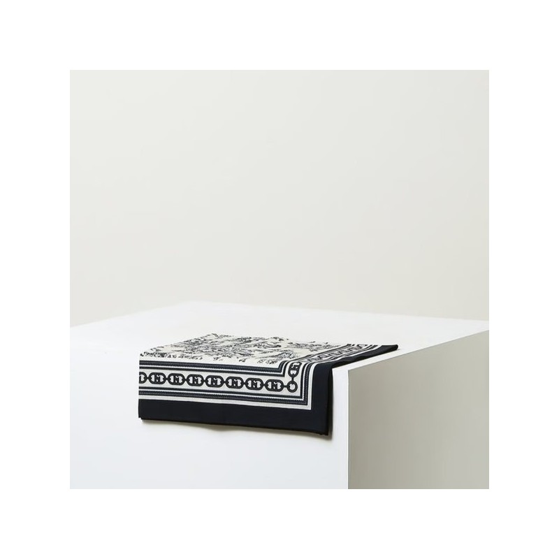 Hazzys (대구신세계)25SS화이트 프린트 면 손수건 HILG5E531N2 (Daegu Shinsegae) 25SS White