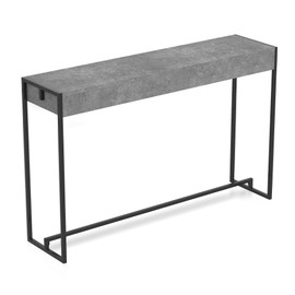 Safdie & Co. - Cement Finish Console Tables for Entryway, Foyer Tables for Entryway, Use As Doorway Table, Entrance Table, or Accent Furniture for Decorating Foyer, 47 x 11.5 x 29.75 Inches
