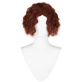 CHC FAIRY Short Brown Curly Bob Wig for Women Daily Use Party (Brown)
