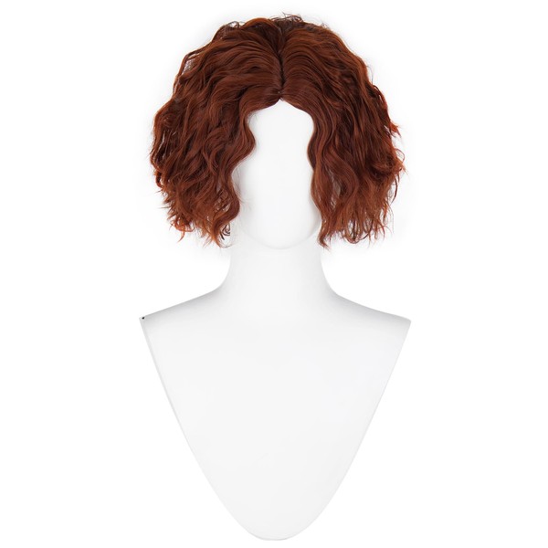 CHC FAIRY Short Brown Curly Bob Wig for Women Daily