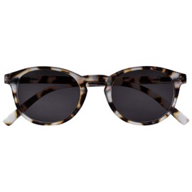 OPULIZE Zen Sunreading Glasses Small Lightweight Round Frame Spring Hinges Scratch Resistant Tinted Lens UV400 Protection Matt Light Brown Tortoiseshelll Mens Womens S24-1T +2.00