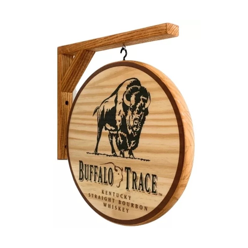 Buffalo Trace Pub Sign - Double sided 12 inch pub